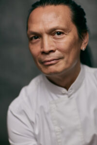 Headshot of chef Susur Lee in Tunk Lok Heen.