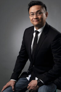 Portrait of CEO dressed in business attire.