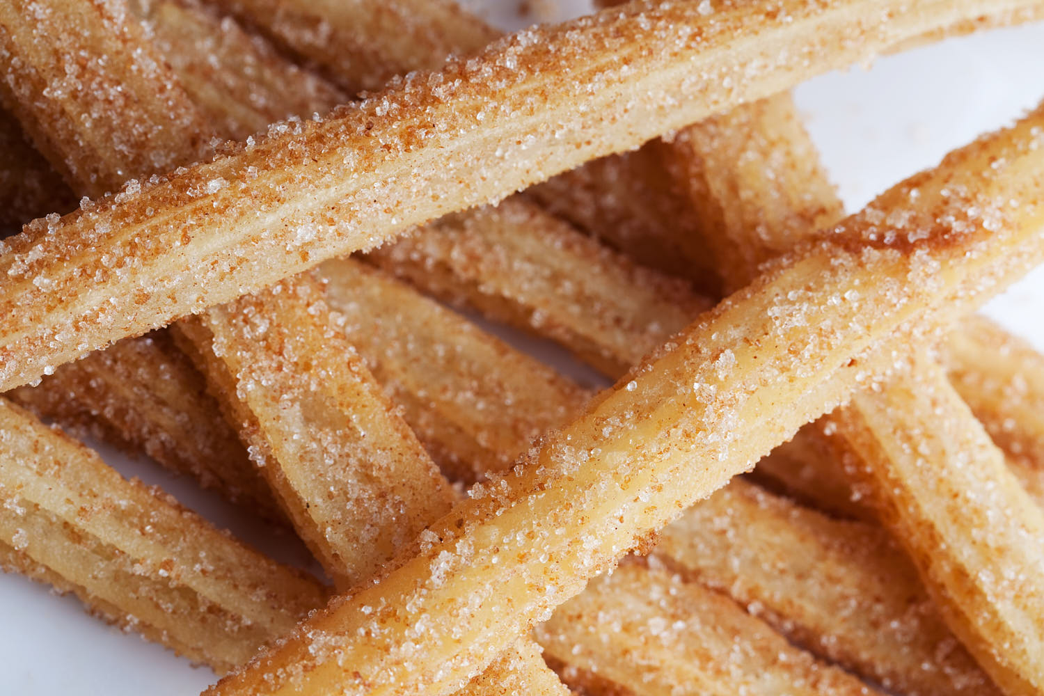 Macro shot of churros.