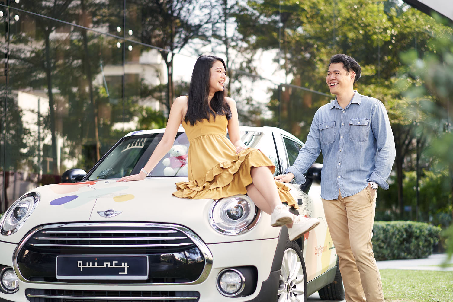 Couple relaxing and enjoying luxurious hotel amenities for a memorable stay.