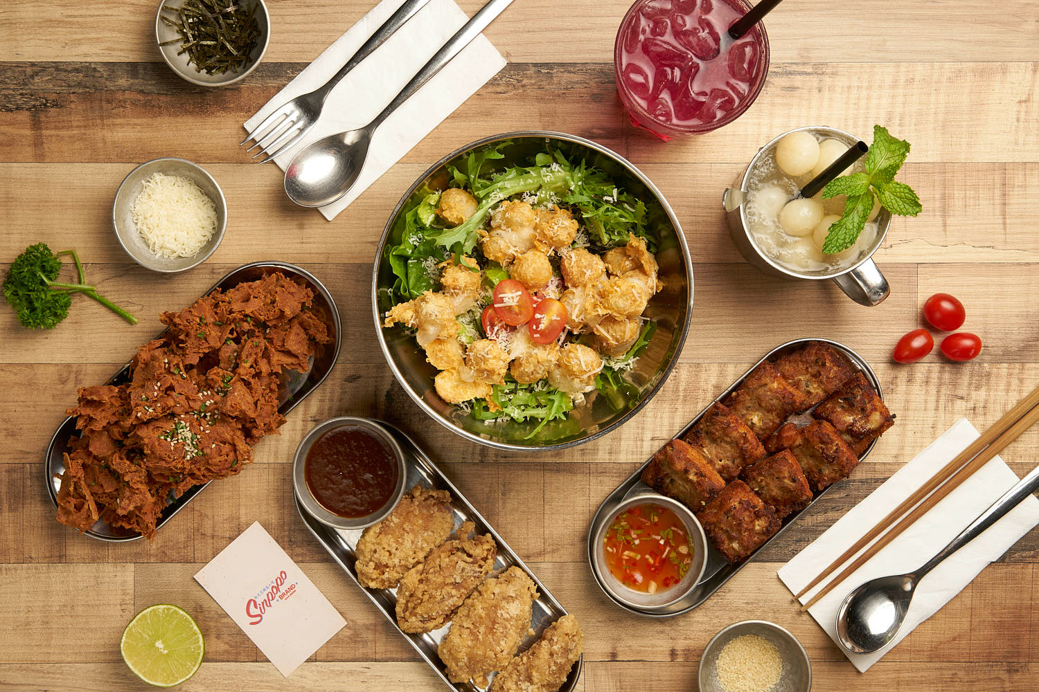 Variety of snack by Sinpopo.