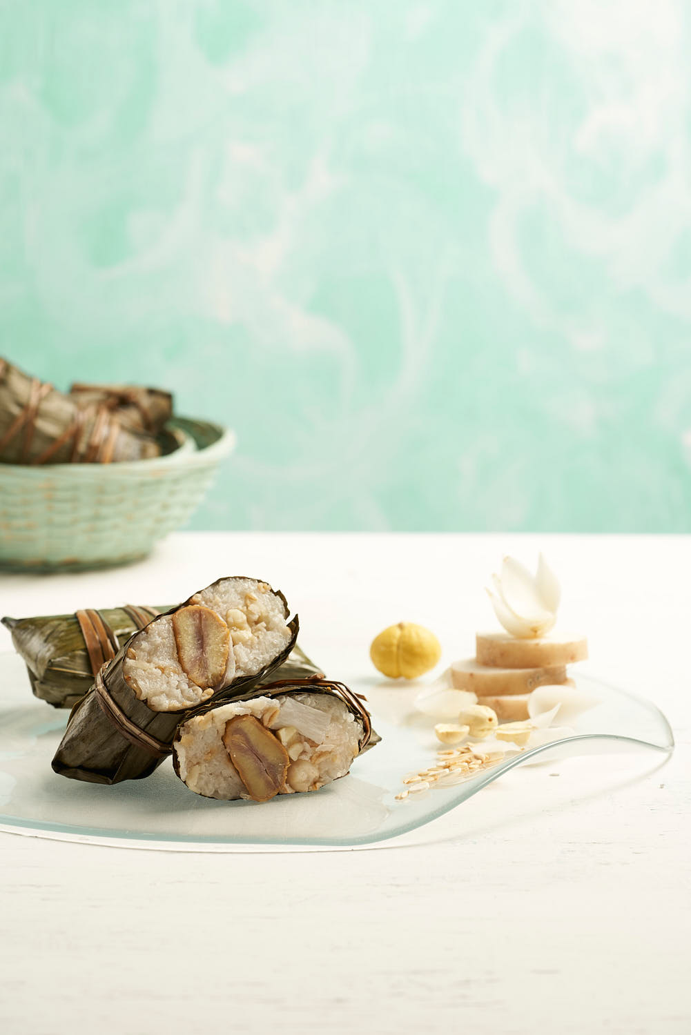 Mini vegetarian dumplings.