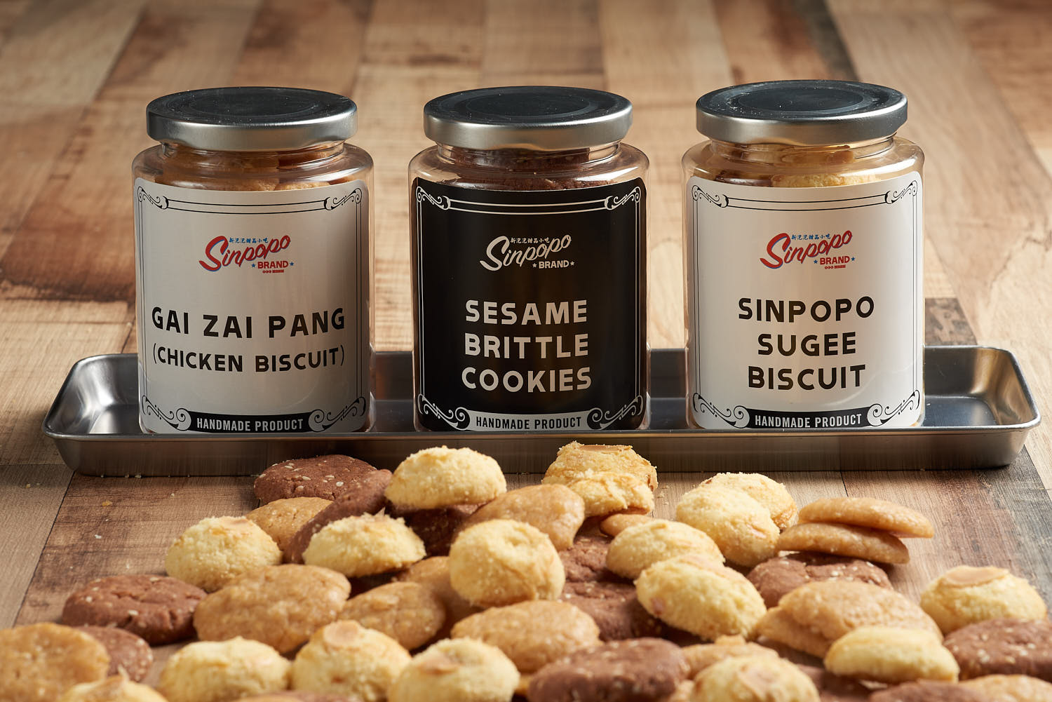 Assorted selection of cookies with different shapes and textures.