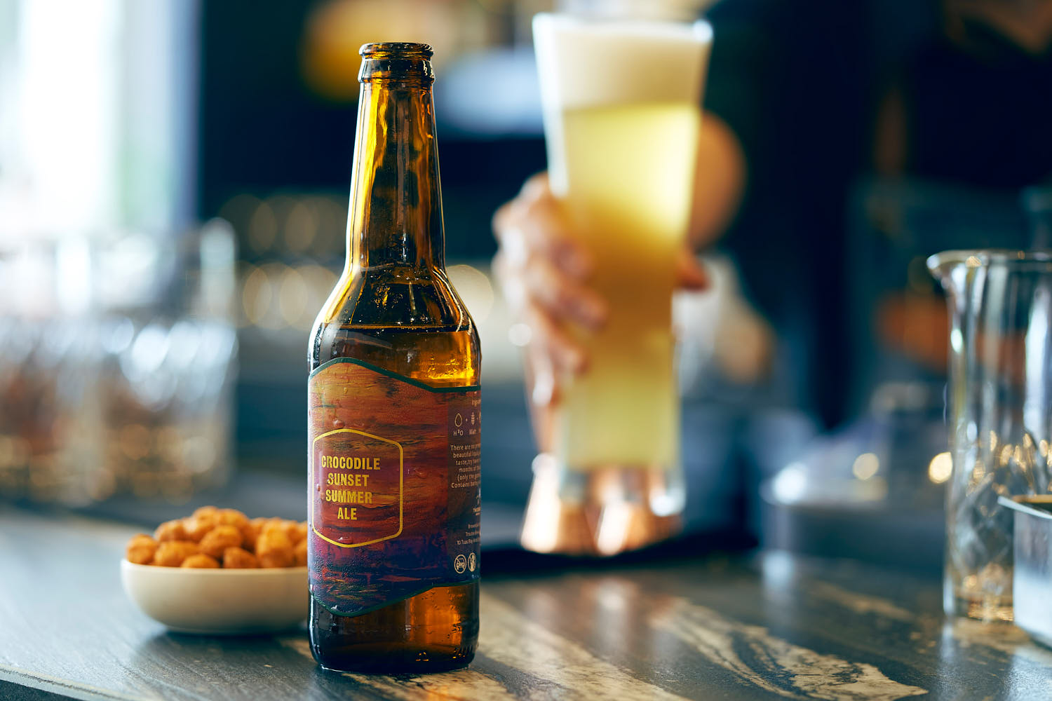 Refreshing Sofitel craft beer served.