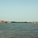 A scene depicting devastation buried six feet under floodwaters in Sujawal, Pakistan, August 2010.