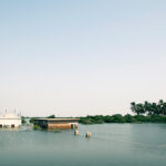 Village submerged by monsoon flooding in Sujawal, Pakistan, August 2010. Severe rainfall affected Khyber Pakhtunkhwa, Sindh, Punjab, and Balochistan, inundating nearly one-fifth of the country’s land area.