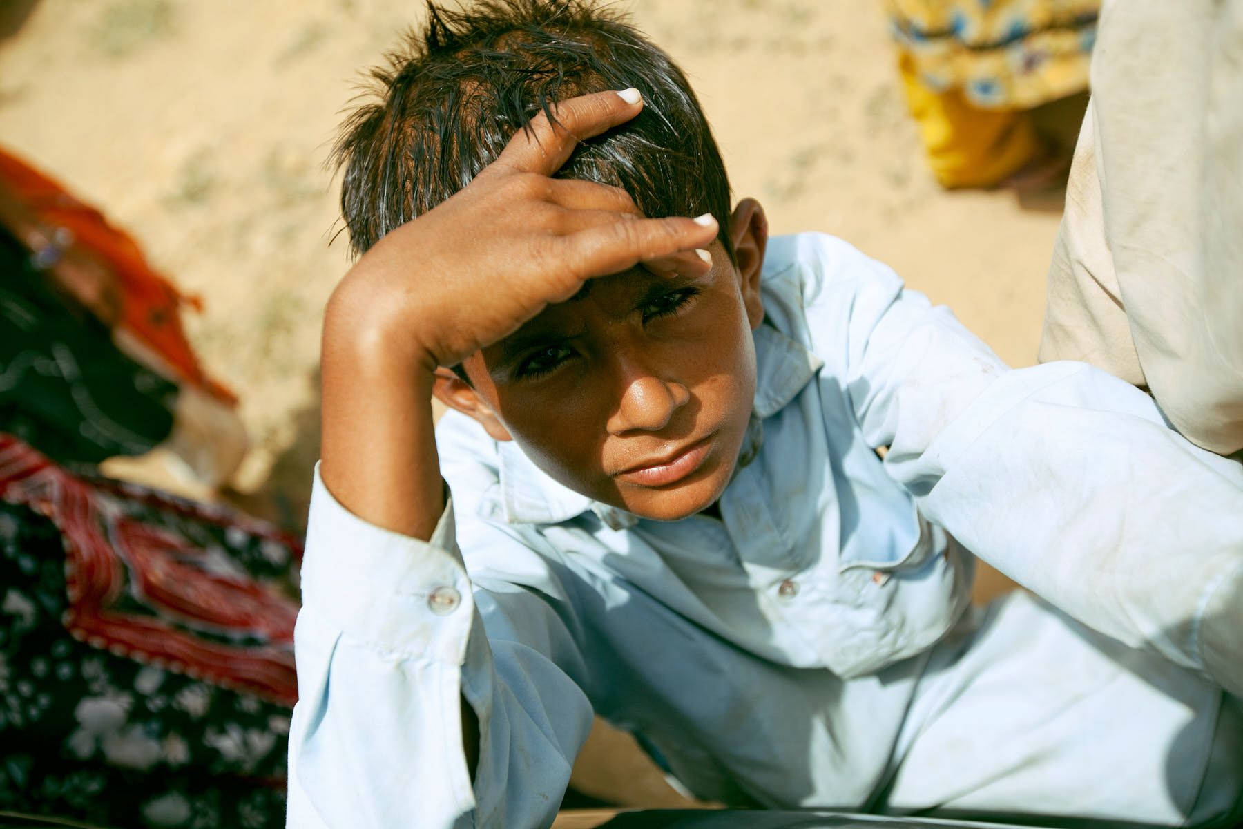 A hot day in Thatta, Pakistan, August 2010.