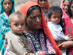 Emotions that words and images cannot fully convey in Thatta, Pakistan, August 2010.